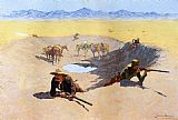 Fight for the Water Hole by Frederic Remington